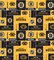 Sykel Enterprises NHL Team Fleece Blanket Fabric-Boston Bruins Geometric Fleece Fabric